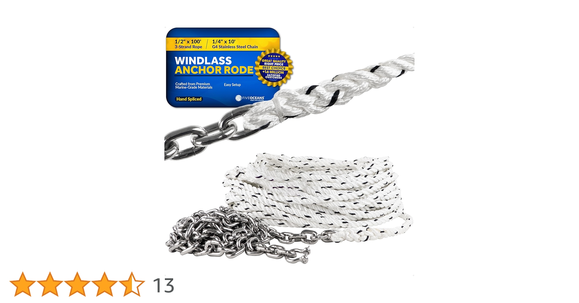 Amazon.co.jp: Five Oceans ウィンドラスアンカーロードと